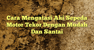 Cara Mengatasi Aki Sepeda Motor Tekor Dengan Mudah Dan Santai