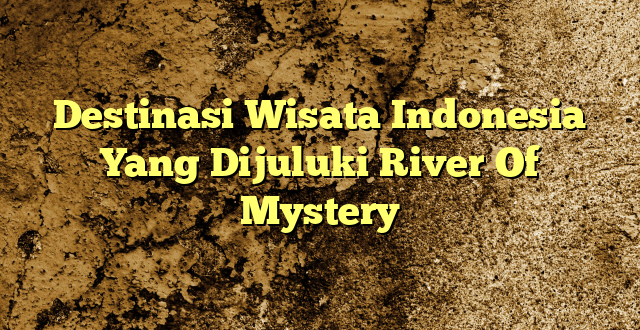 Destinasi Wisata Indonesia Yang Dijuluki River Of Mystery
